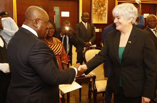 New US Envoy, Three Others Present Letters Of Credence To Akufo-Addo