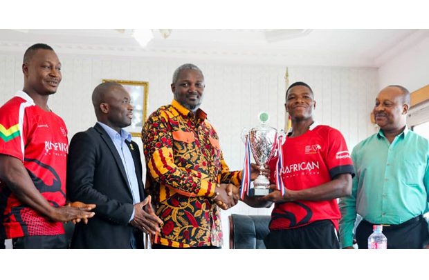 Ghana Rugby Team, The Eagles Receive $10,000 For Africa Silver Triumph