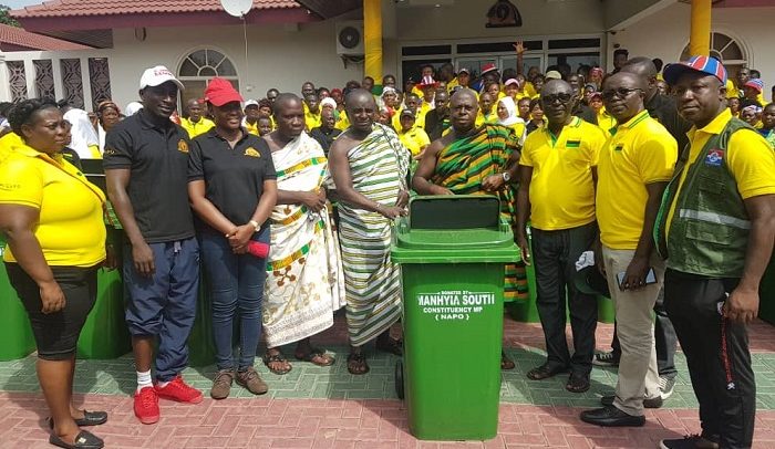 NAPO Donates 50 Dustbins To Otumfuo