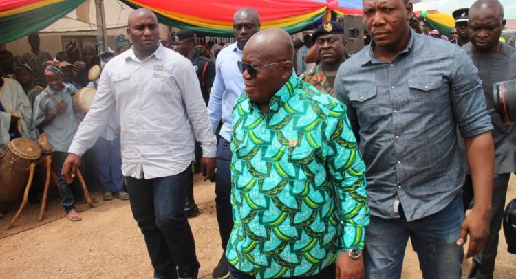 Nana Arrives In Daboya for Savannah Region Tour