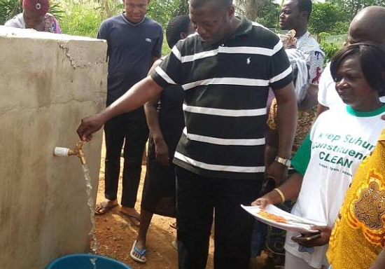 Suhum MP Provides Water For Residents