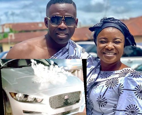 Ohemaa Mercy Weeps As Husband Surprises Her With New Jaguar