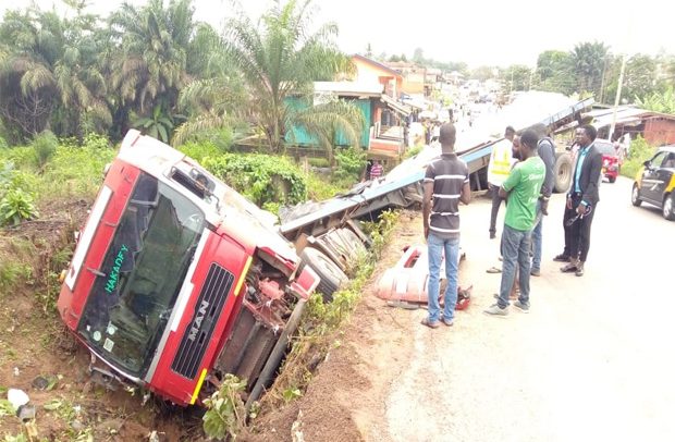 Cocoa Fertilizer Truck Involved In Accident