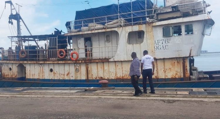 Navy Impounds Trawler For Illegal Fishing