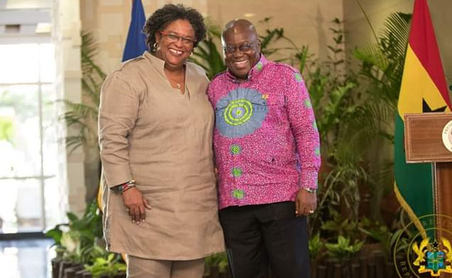 Barbados Prime Minister Visits Akufo-Addo