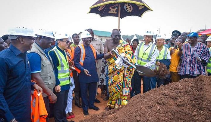 Veep Cuts Sod For 30km Cape Coast Innercity Roads