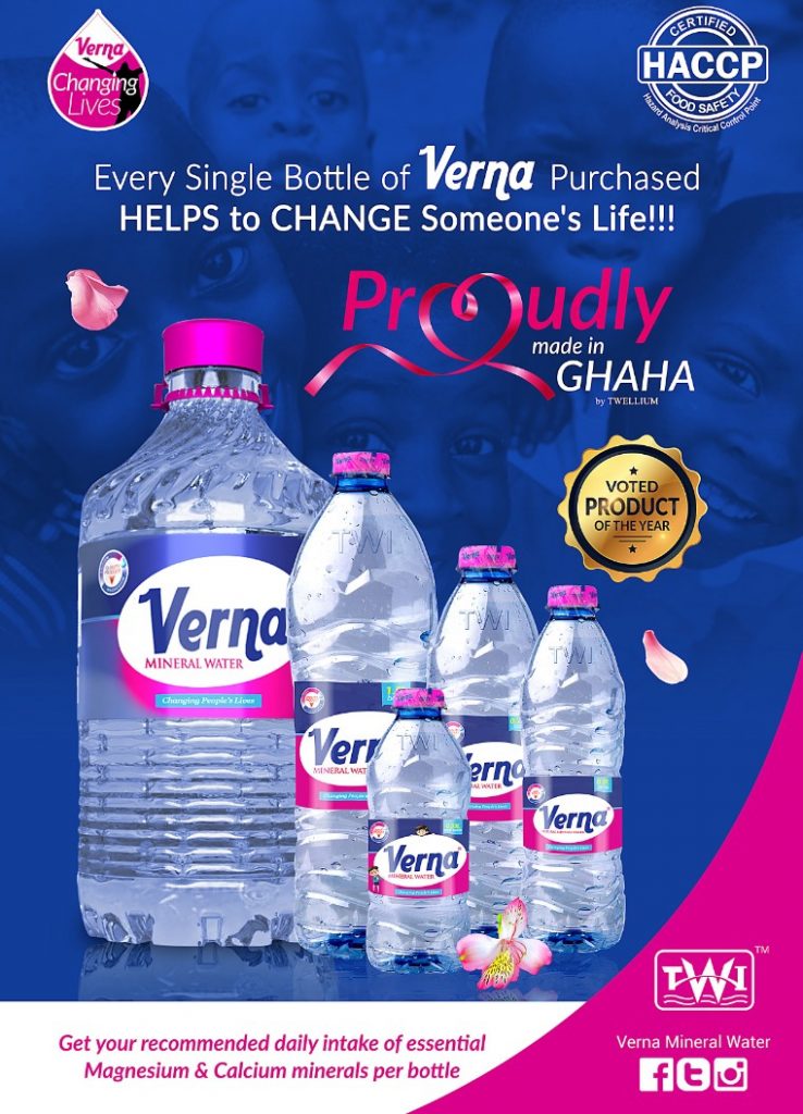 Verna Mineral Water Is The Best Water For 2019 - DailyGuide Network