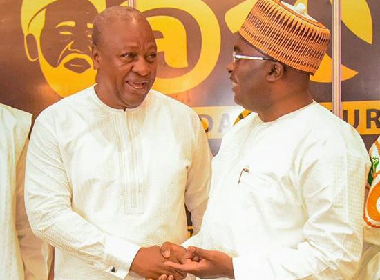 Mahama Prays For Bawumia’s Mother