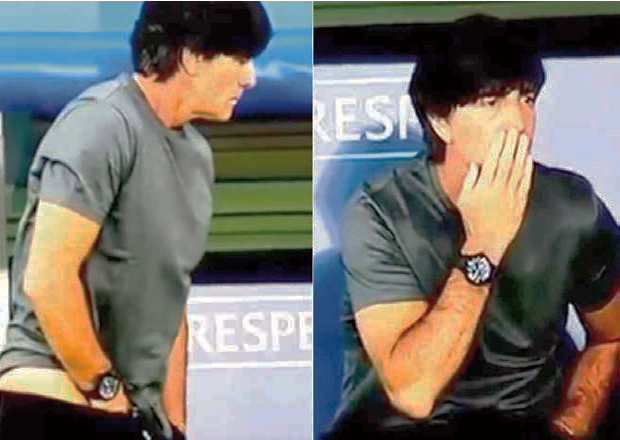 Joachim Low Does It Again! …Captured Sniffing Fingers From Trousers - DailyGuide Network