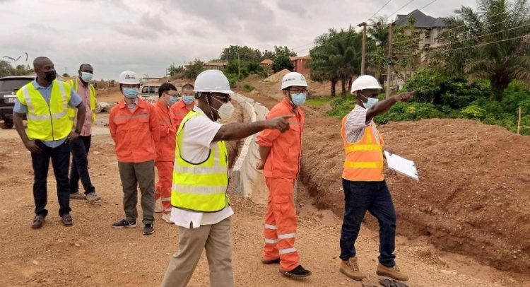 Urban Road Team Detects Chinese Contractors’ Shoddy Work On Sunyani Roads