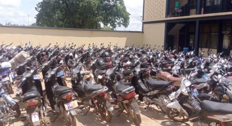 344 Motorbikes Impounded for Violating Road Safety Regulations