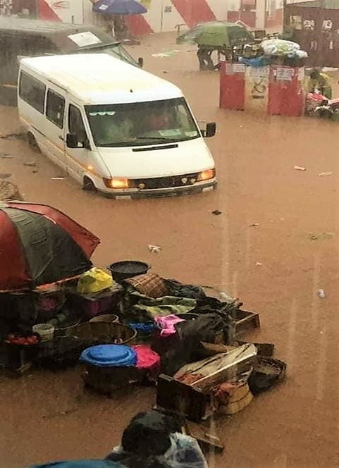 Ashanti NADMO Officials Tour Flood Areas