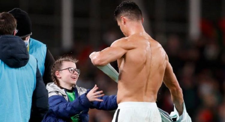 Ronaldo Pitch Invader  Kid Escapes Fine