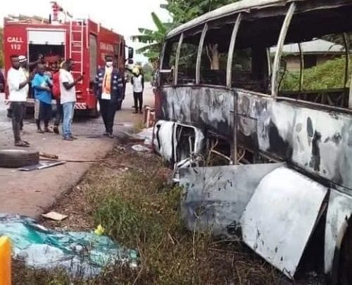 30 Passengers Burnt In Akomadan Accident