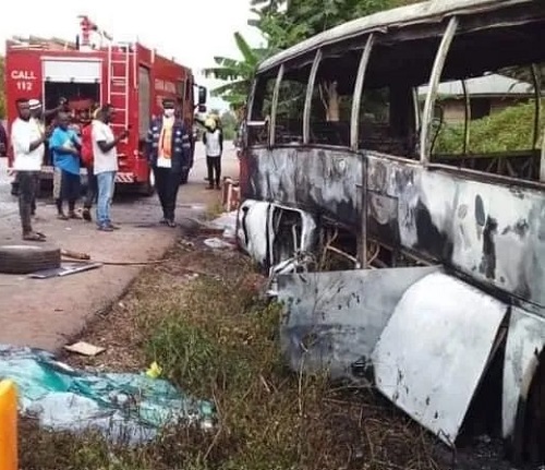 30 Passengers Burnt In Akomadan Accident