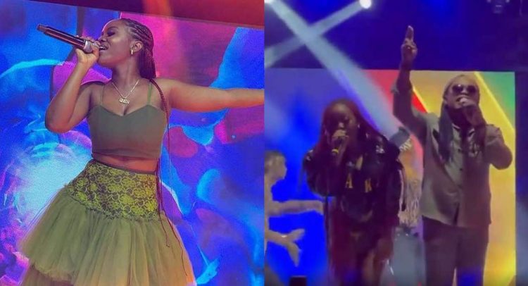 Historic Moment AS Gyakie Performs with Nana Acheampong