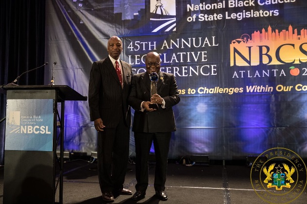 AKUFO-ADDO RECEIVES FIRST EVER “INTERNATIONAL NATION BUILDERS AWARD” FROM BLACK US LEGISLATORS