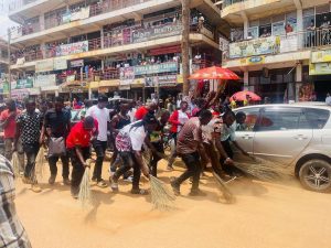 Ugandan Singer Forced To Sweep Streets After Turning Up Late For Concert