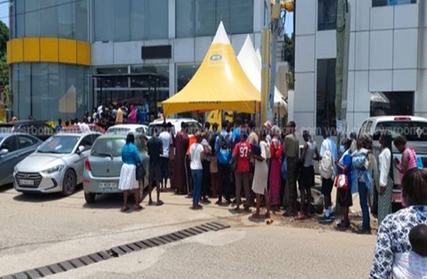 Customers Mass Up At Telco Offices