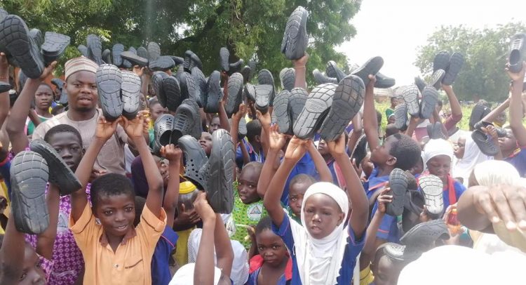 Schools In Tamale North Supported With 3,000 Pairs of Shoes