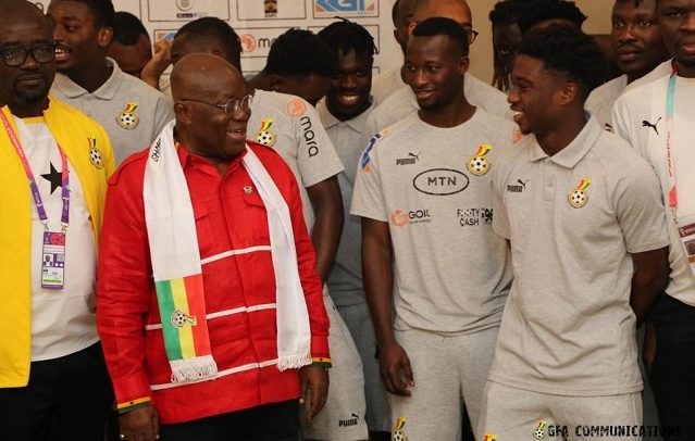 Akufo-Addo In Black Stars Camp In Qatar Ahead Of Portugal Game