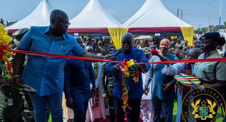 President Akufo-Addo Retools Military…Presents More Vehicles, Gadgets