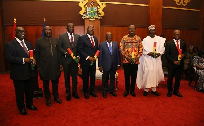 Nana Swears 6 New Ministers