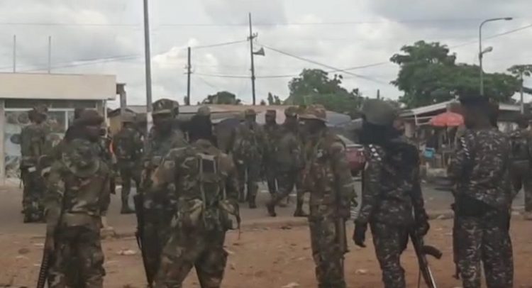 Soldiers, Galamseyers Clash In Obuasi