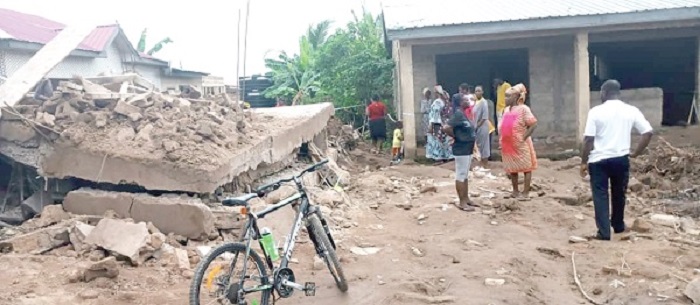 Collapsed Building Kills Two, Three Others In Critical Condition