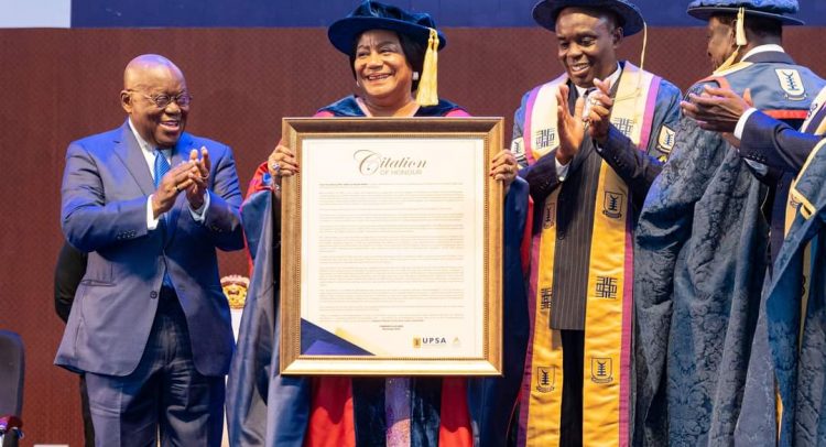 UPSA Confers Doctorate Degrees On First Lady Rebecca Akufo-Addo, Others