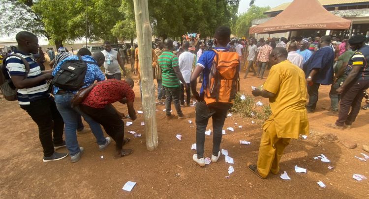POLICE ARREST ONE PERSON; ON A MANHUNT FOR OTHERS IN YENDI ELECTION RELATED DISTURBANCES