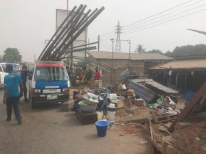 Demolition Underway For Adenta-Oyibi Road Construction