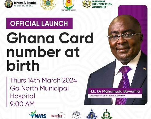 Bawumia Launches ‘Ghana Card At Birth’ Tomorrow