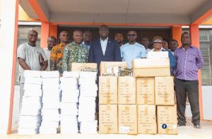 Sammi Awuku Assists Akropong Students With Educational Materials