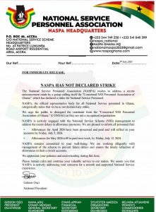 NASPA Has Not Declared Strike