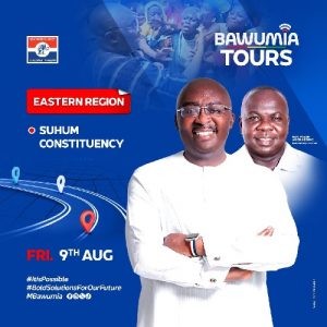 Bawumia Takes Campaign To Nsawam, Ayensuano, Suhum Constituencies On Friday