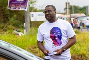 Sammi Awuku Leads NPP Supporters In Massive Street Campaign For Bawumia