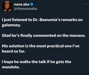 Bawumia’s Solution Against Galamsey Most Practical I’ve Heard So Far- Nana Aba Anamoah