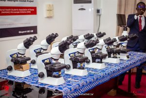 Tika Donates Microscopes to UG Medical Laboratory Department