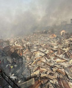 Fire Destroys Over 100 Shops At Kantamanto