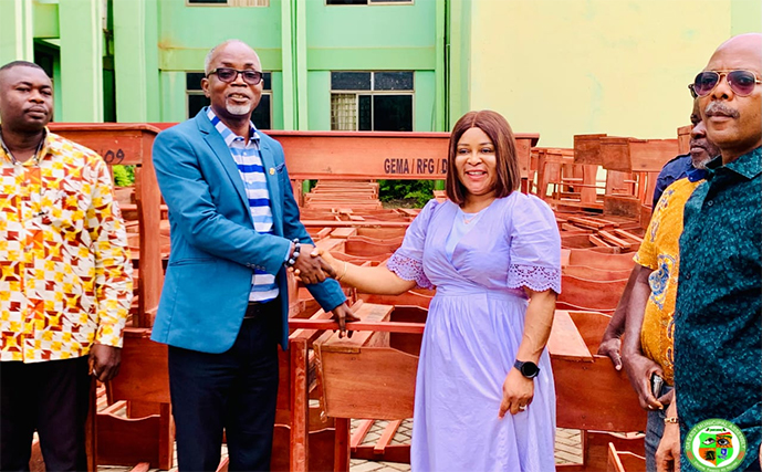 MP Donates Desks To Improve Education In Ga East