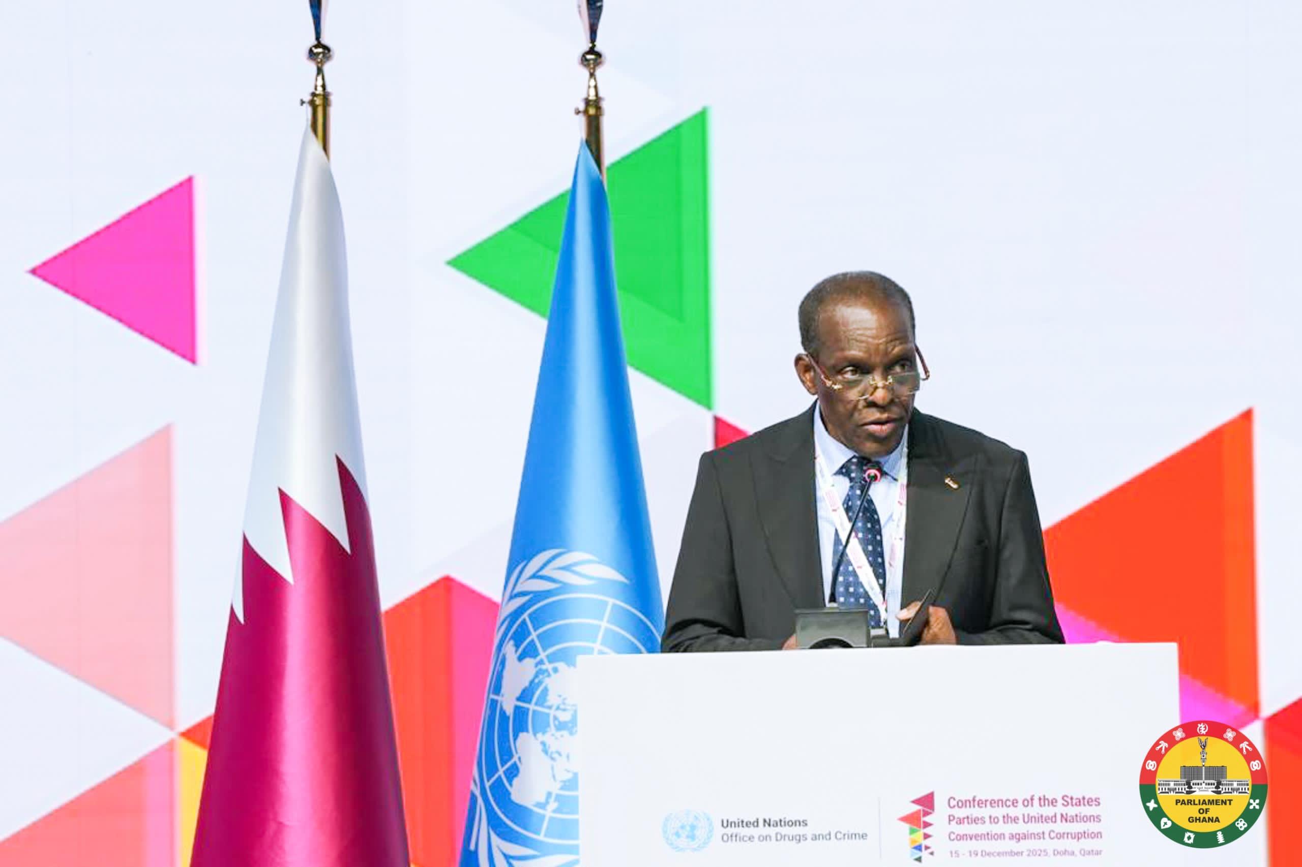 Bagbin Champions Ghana’s Anti-Corruption Agenda At UN Summit