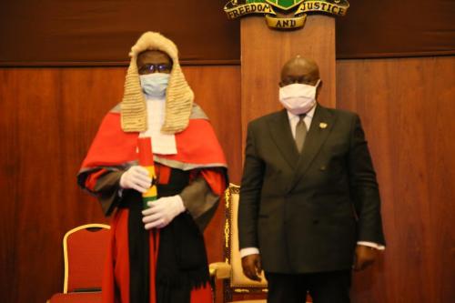 33 President Nana Addo Dankwa Akufo-Addo with Justice Yonny Kulendi