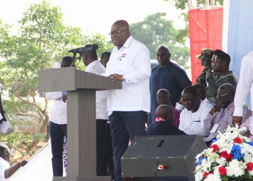 President Akufo-Addo giving a speech at the conference